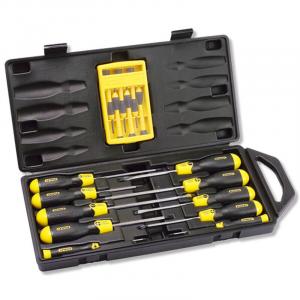 Набор отверток STANLEY, набор бытовых крестообразных шлицевых отверток, прецизионные конусные отвертки, набор из 16 предметов 68-0002C-23