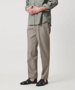 Твил, твил, двухскладчатые брюки-морковки United Arrows, цвет Md.Gray