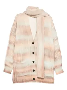 Кардиган с шарфом Canessa, нейтральный