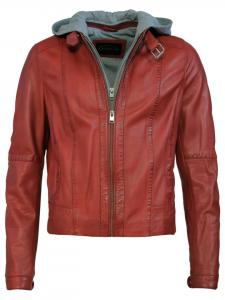 Кожаная куртка JCC, красный