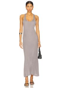 Платье с завязками Helmut Lang, grey lavender