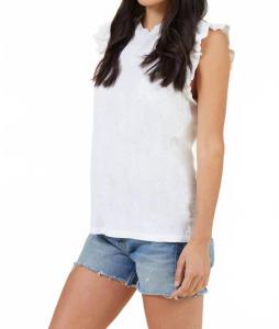 Майка Milan из льна в белом цвете LAmade