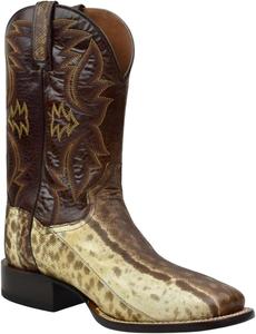 Мужские экзотические ковбойские сапоги Dan Post Karung Snake с широким квадратным носком - Dps707, коричневый