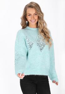 Джемпер IZIA SWEATER, Aqua/Turquoise