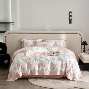 Fjnbbiot Комплект постельного белья шелковый летний Chu Xia Feng