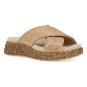 Women's Bridget Cross-Band Slide Sandal In Honey Dansko, Honey