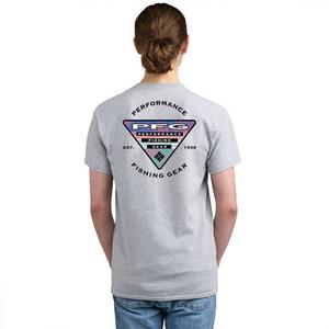 Мужская футболка с короткими рукавами и рисунком Columbia PFG, цвет Gray Pfg