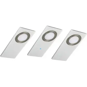 Нижняя светильник PANO с LED-панелью, нейтральный белый свет, светильник для установки под шкаф, кухонная лампа, кухонное освещение Evotec, белый