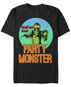 Мужская футболка с коротким рукавом creature from the black lagoon party monsters universal monsters Fifth Sun, черный