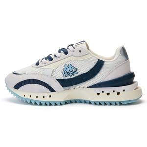 Kappa Нескользящие, износостойкие низкие беговые кроссовки унисекс, белый и синий