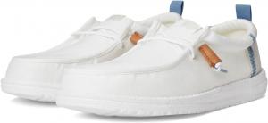 Лоферы Hey Dude Wally Summer Linen, цвет White/Stone Grey