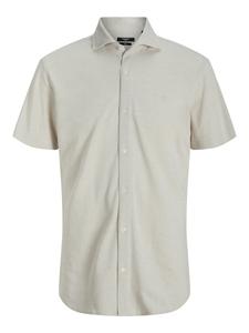 Рубашка Slim Fit на пуговицах Jack & Jones Premium JPRBLALANCE, серебристо-серый