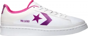 Кроссовки Converse Pro Leather Low Miami Vibez - Nightfall Violet, белый