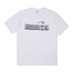 Футболка Supreme Keyboard Tee 'White', белый