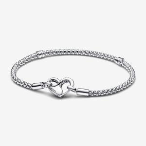 Браслет Pandora Moments Studded Chain, серебро