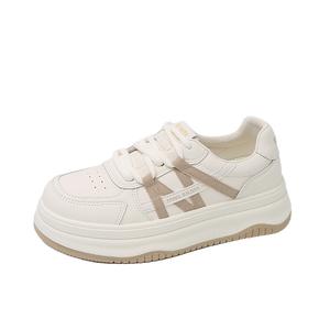 Wooden Rabbit Амортизирующие, устойчивые к истиранию, увеличивающие рост низкие скейтерские кроссовки женские - абрикос, цвет Apricot