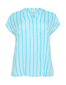 Блузка KAFFE CURVE Sida, цвет Azure/Light blue