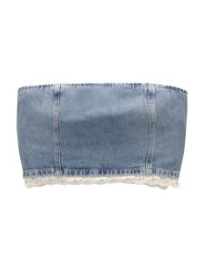 Топ Pull&Bear, синий деним