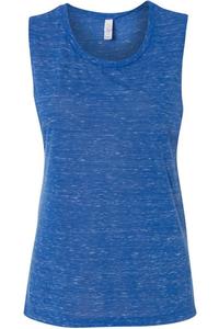 Женская майка-топ BELLA + CANVAS Flowy Scoop Muscle, цвет true royal marble