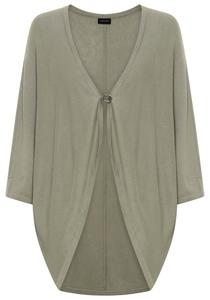 LAURA SCOTT Вязаный кардиган в сером цвете