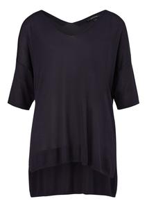 Тонкий вязаный свитер COMMA Sweater, темно-синий