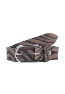Ремень из кожи Leora B.Belt, цвет zebra