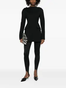 Мини-платье spxangus с подплечниками SPORTMAX, черный