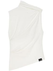 Courrèges топ с драпировкой, белый