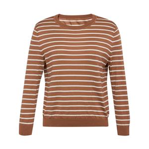 Свитер Deep Breath в полоску, черно-белый