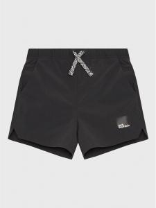 Тканевые шорты regular fit Teen 1609871 Jack Wolfskin, черный