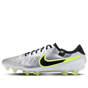 Кроссовки tiempo legend 10 elite fg 'mad voltage pack silver black' Nike, серебряный