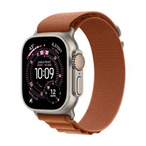 Умные часы Apple Watch Ultra 3, 49 мм, GPS+Cellular, Natural Titanium Case/Terra Cotta Alpine Loop Medium Band