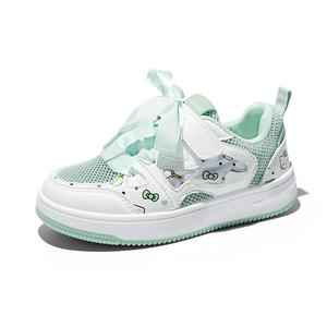 Низкие детские кроссовки для скейтбординга Hello Kitty, зеленый