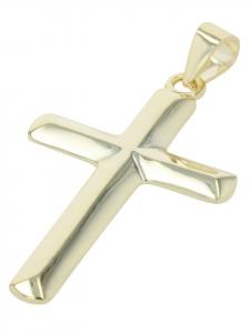 Adeliás Универсальный кулон - крест из серебра 925 пробы с золотым покрытием