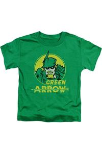 Футболка с коротким рукавом DC Comics Archer Circle для малышей Gildan, зеленый