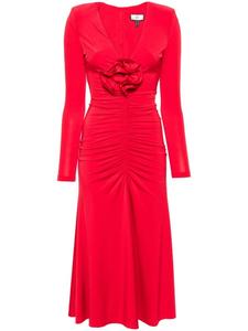 NISSA вечернее платье с цветочной аппликацией, красный