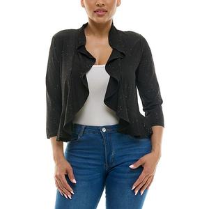 Женский болеро-свитер с рюшами и блестками Nina Leonard