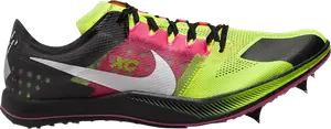 Кроссовки ZoomX Dragonfly 'Volt Hyper Pink', зеленый
