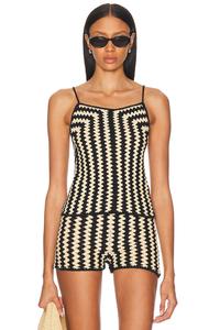 Топ Doria By Malene Birger, Crochet Black & White