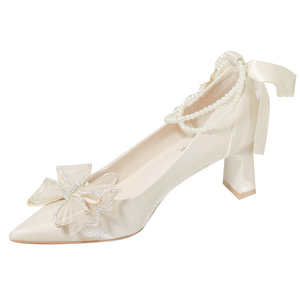 Туфли на высоком каблуке, женские, цвета экрю WUJI, Ecru