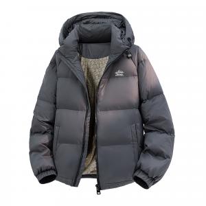 Пуховик Unisex Hooded Thickened Jeep, темно-серый