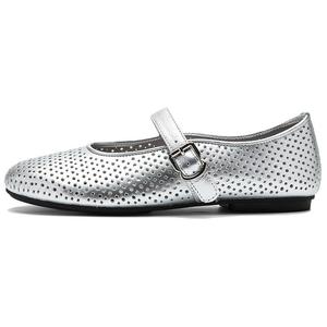 NINE WEST Серебряные туфли Мэри Джейн, цвет Silver