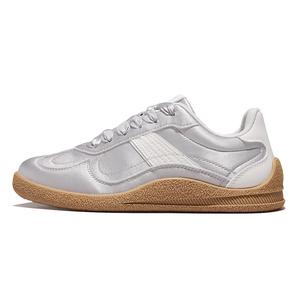 Feiyue Нескользящие амортизирующие низкие кроссовки, женские, серебристо-бежевые