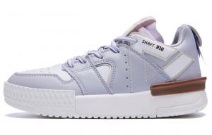 Кроссовки для скейтбординга Taichi 910 женские с низким верхом Cloud Gray/фиолетовый/белый/коричневый Peak