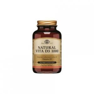 Solgar Natural Vita D3 1000 Добавка для здоровья костей и суставов, 100 мягких таблеток
