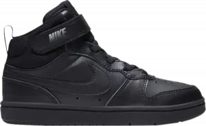 Кроссовки Nike Court Borough Mid 2 PSV 'Triple Balck', черный