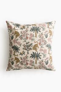 Наволочка H&M Patterned, 50x50 см, бежевый/принт