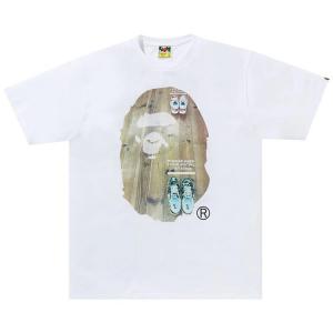 Футболка BAPE Social Distance Big Ape Head Tee 'White', белый