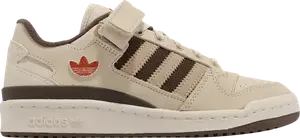 Кроссовки Adidas Wmns Forum Low с логотипом, кремовый