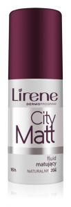 Жидкая матирующая основа с разглаживающим эффектом Lirene City Matt, оттенок 204 Natural 30 мл